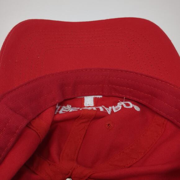 Lifeguard Slideback Baseball Cap Red One Size Adjustable Embroidered 6 Panel - Picture 6 of 7